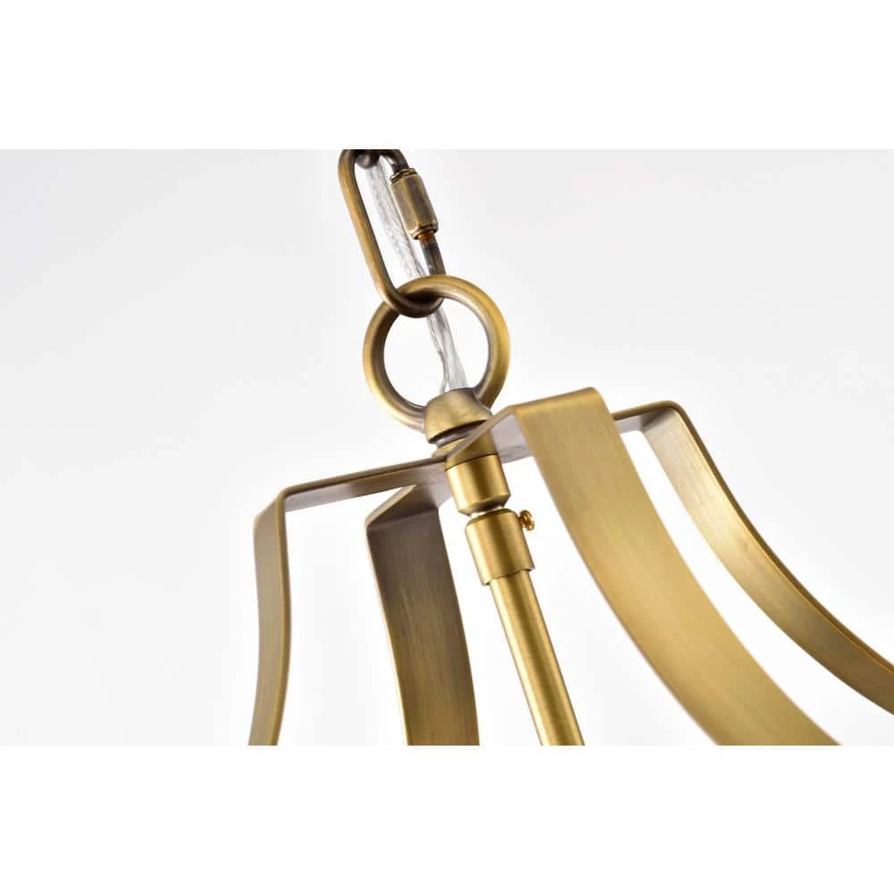 Top 10 ๐ Eloise 4-Light Glam Vintage Brass Finish Curved Lines Style Modern Pendant with Crystal Strands by Edvivi ๐ 5 Top 10 ๐ Eloise 4-Light Glam Vintage Brass Finish Curved Lines Style Modern Pendant with Crystal Strands by Edvivi ๐ - Image 3