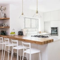 Budget 👏 Aria 12 in. 1-Light Vintage Brass Clear Cone Glass Farmhouse Kitchen Pendant Light by Edvivi 👏 -Deals Edvivi || Atlas Store vintage brass edvivi chandeliers epj4718vb 1f 1000