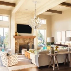 Buy 😀 Gulliver French Country 6-Light Vintage Distressed Antique White Birch Wood Pendant Chandelier by Edvivi ⭐ -Deals Edvivi || Atlas Store vintage distressed antique white edvivi chandeliers epj5806wh 1f 1000