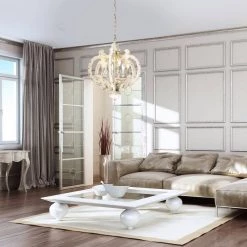 Buy 😀 Gulliver French Country 6-Light Vintage Distressed Antique White Birch Wood Pendant Chandelier by Edvivi ⭐ -Deals Edvivi || Atlas Store vintage distressed antique white edvivi chandeliers epj5806wh 4f 1000