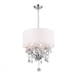 Flash Sale ๐ Belle 6-Light White Fabric Round Drum Chrome Finish Modern Chandelier with Hanging Crystals by Edvivi ๐ 19 Flash Sale ๐ Belle 6-Light White Fabric Round Drum Chrome Finish Modern Chandelier with Hanging Crystals by Edvivi ๐ -Deals Edvivi || Atlas Store white edvivi chandeliers epb903ch 44 1000