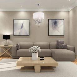 Flash Sale ๐ Belle 6-Light White Fabric Round Drum Chrome Finish Modern Chandelier with Hanging Crystals by Edvivi ๐ 17 Flash Sale ๐ Belle 6-Light White Fabric Round Drum Chrome Finish Modern Chandelier with Hanging Crystals by Edvivi ๐ -Deals Edvivi || Atlas Store white edvivi chandeliers epb903ch 4f 1000