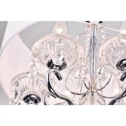 Flash Sale ๐ Belle 6-Light White Fabric Round Drum Chrome Finish Modern Chandelier with Hanging Crystals by Edvivi ๐ 20 Flash Sale ๐ Belle 6-Light White Fabric Round Drum Chrome Finish Modern Chandelier with Hanging Crystals by Edvivi ๐ -Deals Edvivi || Atlas Store white edvivi chandeliers epb903ch fa 1000