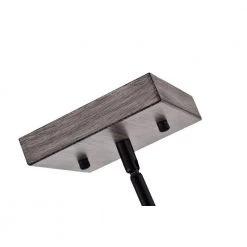 Cheapest 🧨 Triscot 4-Light Modern Farmhouse Gray Wood Linear Pendant with Black Cage by Edvivi 😍 -Deals Edvivi || Atlas Store wood and black edvivi chandeliers epd4595bk a0 1000