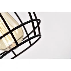 Cheapest 🧨 Triscot 4-Light Modern Farmhouse Gray Wood Linear Pendant with Black Cage by Edvivi 😍 -Deals Edvivi || Atlas Store wood and black edvivi chandeliers epd4595bk fa 1000