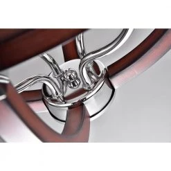 New 👏 4-Light Wood and Chrome Teardrop Chandelier by Edvivi 💯 -Deals Edvivi || Atlas Store wood and chrome edvivi chandeliers epj426wd 44 1000