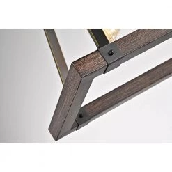 Hot Sale ✔️ Troy 4-Light Wood and Oil Rubbed Bronze Farmhouse Rectangular Kitchen Island Chandelier by Edvivi ✨ -Deals Edvivi || Atlas Store wood and oil rubbed bronze edvivi chandeliers epd3407wd 40 1000