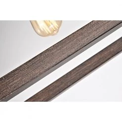 Hot Sale ✔️ Troy 4-Light Wood and Oil Rubbed Bronze Farmhouse Rectangular Kitchen Island Chandelier by Edvivi ✨ -Deals Edvivi || Atlas Store wood and oil rubbed bronze edvivi chandeliers epd3407wd 66 1000