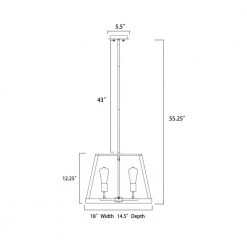 Hot Sale 👏 Troy 4-Light Wood and Oil Rubbed Bronze Farmhouse Pendant by Edvivi 🎉 -Deals Edvivi || Atlas Store wood and oil rubbed bronze edvivi chandeliers epl3247wd 1d 1000