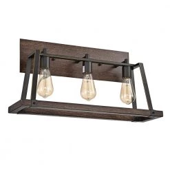 Best deal 🔔 Troy 3-Light Wood and Oil Rubbed Bronze Farmhouse Vanity by Edvivi 😍 -Deals Edvivi || Atlas Store wood and oil rubbed bronze edvivi vanity lighting ew3737wd c3 1000